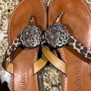 Brighton Women's Alice Sandals. Animal Print